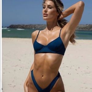 Pinkcolada BIKINI TOP & BOTTOMS $176 XS Blue